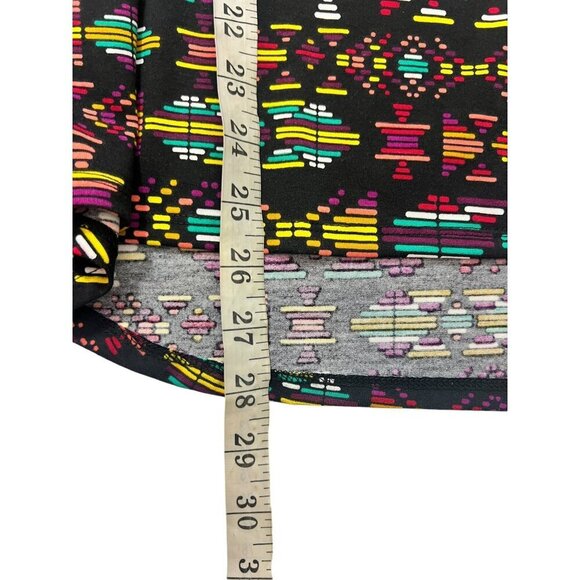 LuLaRoe Women's Black Multicolor Long Sleeve Top - Picture 5 of 7